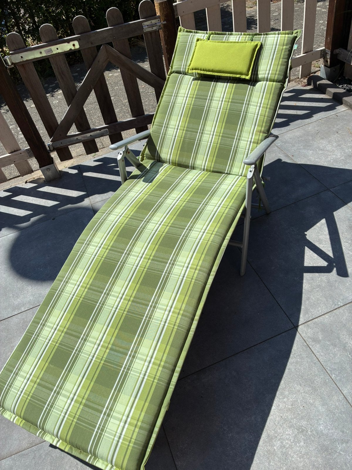 Ligbed stretcher tuin, Tuin en Terras, Ophalen, Zo goed als nieuw, Kunststof, Inklapbaar