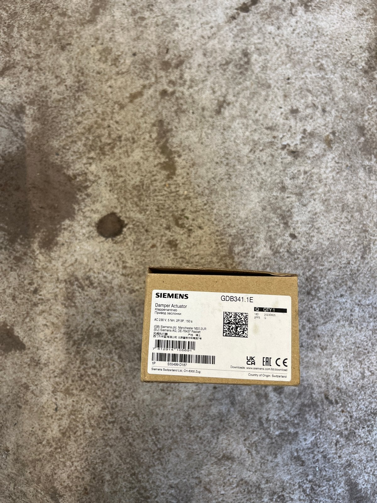 Siemens GDB341.1E Demper Actuator Nieuw in Doos, Verzenden, Nieuw