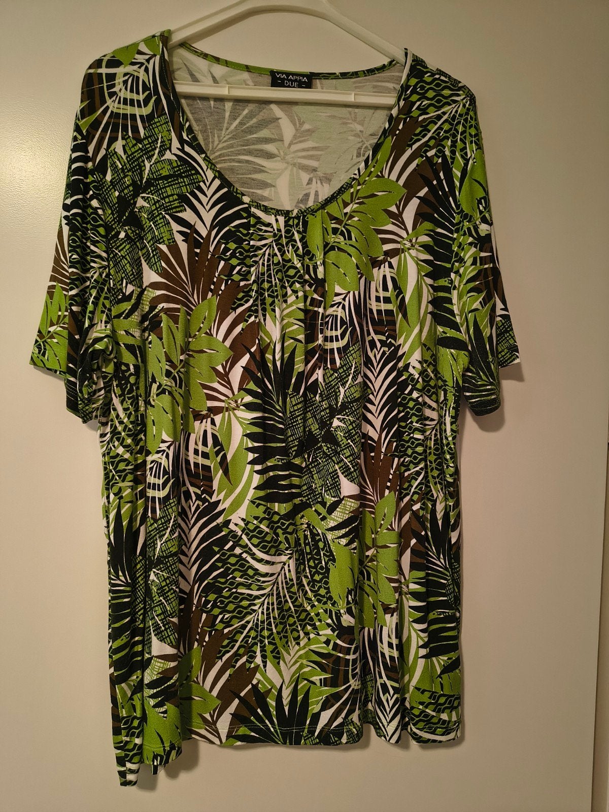 Via Appia Due tuniek met tropische print, Maat 46/48 (XL) of groter, Ophalen of Verzenden, Zo goed als nieuw, Korte mouw