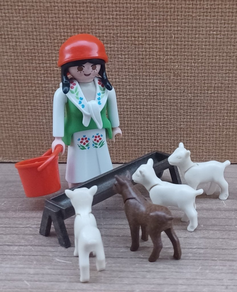 playmobil boerin met geitjes, Ophalen of Verzenden, Gebruikt, Complete set