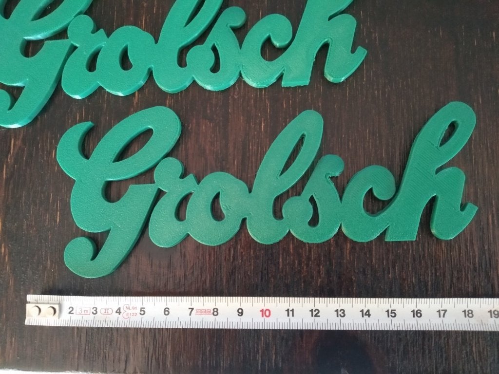 GROLSCH embleem / logo / reclame bordje / vrachtwagen, Ophalen of Verzenden, Nieuw, 1:32 tot 1:50