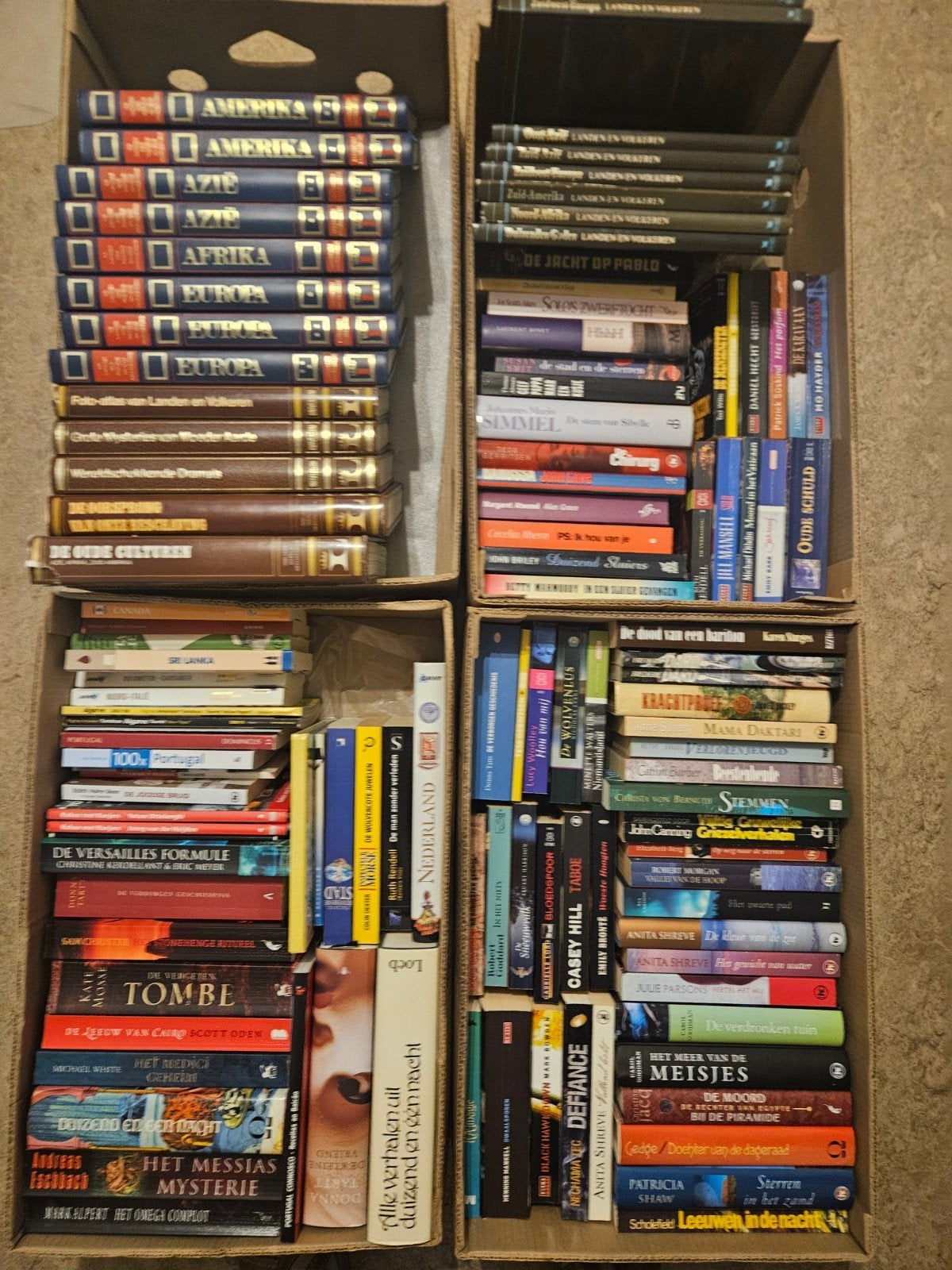 Grote collectie boeken: romans, atlassen en meer, Boeken, Ophalen, Gelezen, Diverse auteurs, Nederland