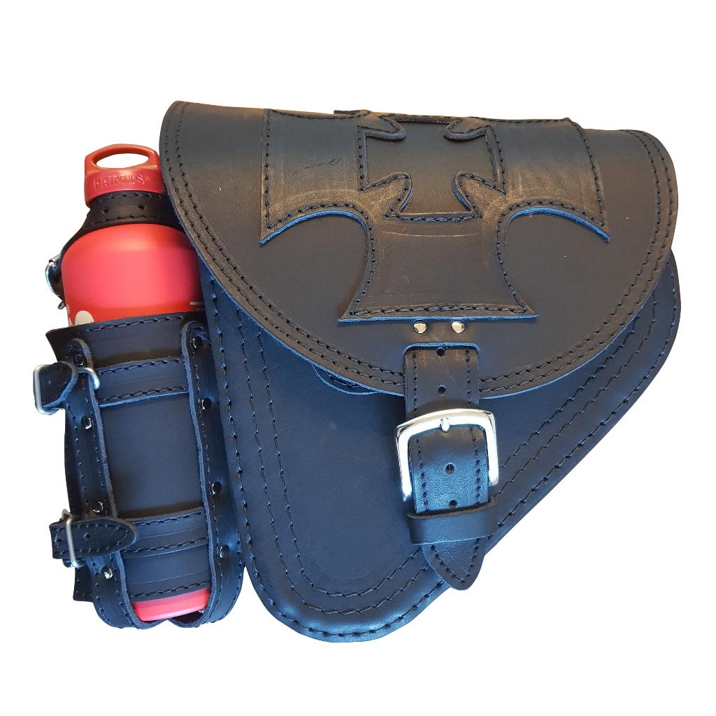 Lederen Swingarm Tas Cross Fuelbottle Holder, Demon Leathers, Verzenden, Noord-Brabant, Nieuw