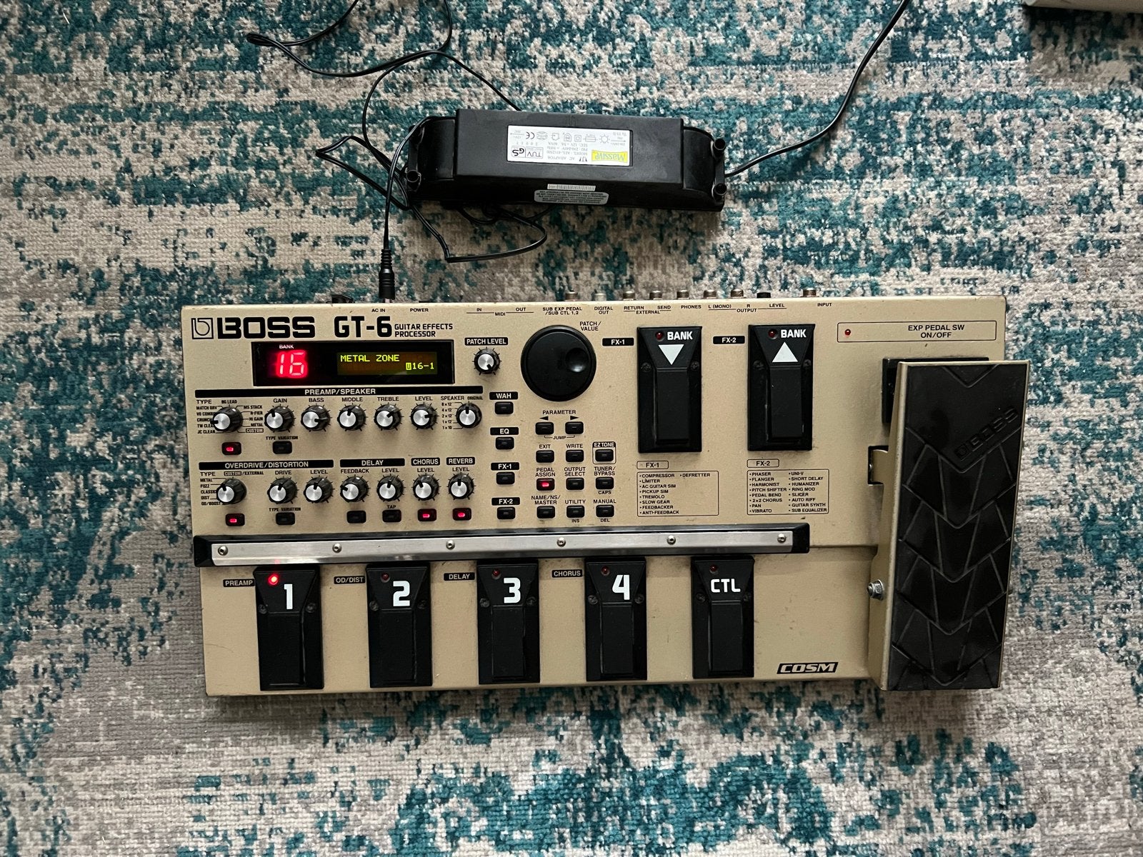 Boss GT-6 Gitaar Multi-effect Processor, Muziek en Instrumenten, Ophalen of Verzenden, Gebruikt, Delay of Echo