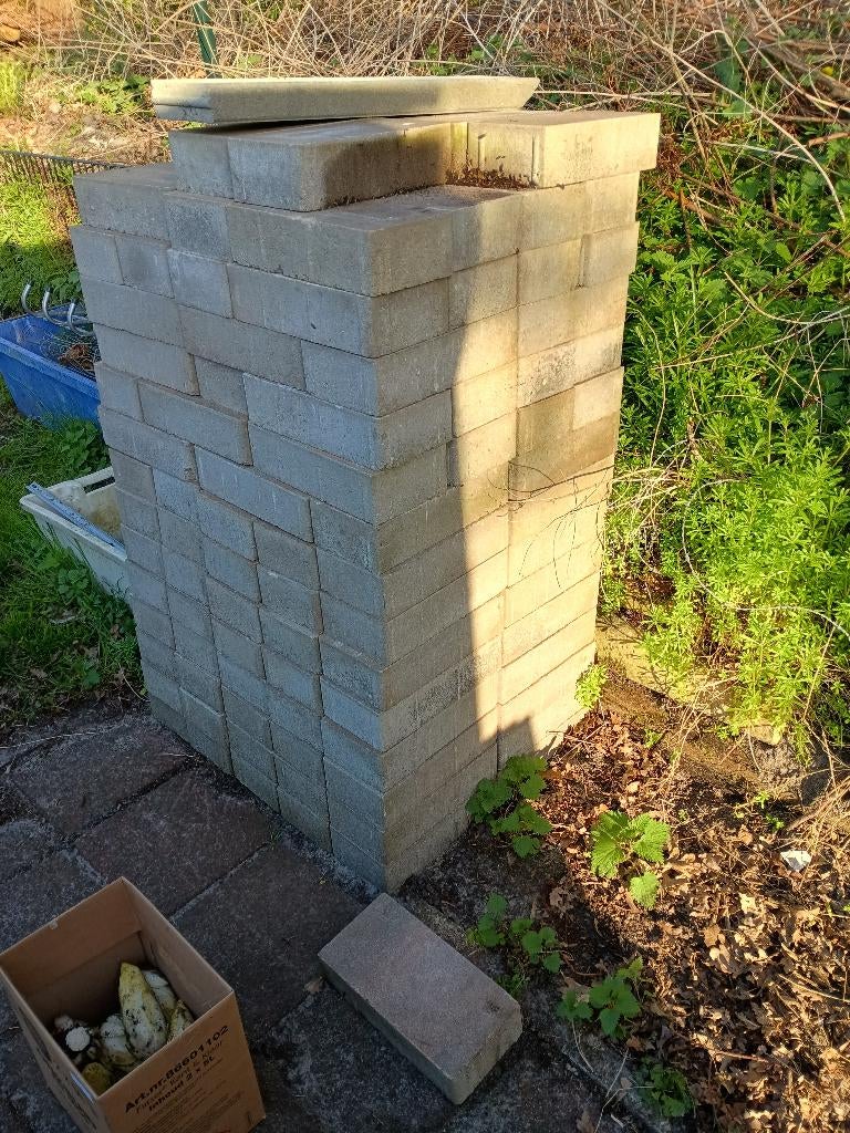 tegels, Tuin en Terras, Tegels en Klinkers, Ophalen, 5 tot 10 m², Zo goed als nieuw, Beton