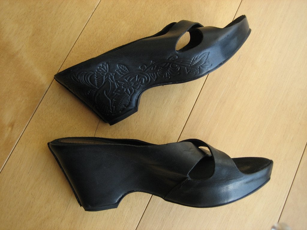 Zwart leren slippers, sandalen, instappers BRONX 40 snazzeys, Bronx, Verzenden, Nieuw, Instappers
