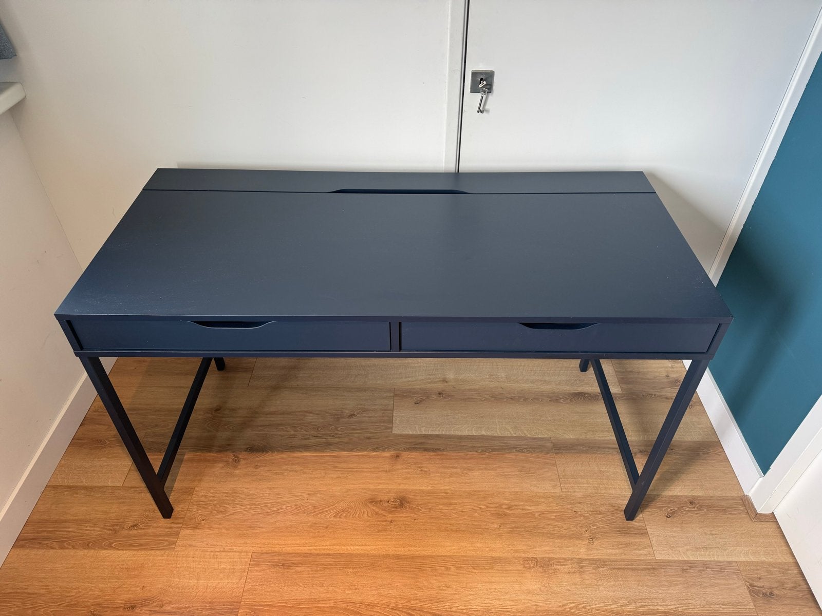 Alex IKEA bureau met opbergruimte, Met lades, Spaanplaat of MDF, Ophalen of Verzenden, Zo goed als nieuw