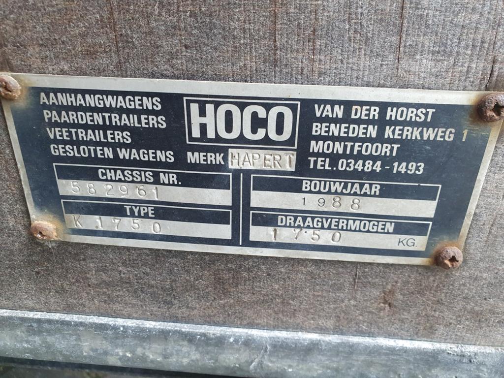 Hapert tandem 256x135 1750kg Nu 699 euro marge, Ophalen of Verzenden, Nieuw