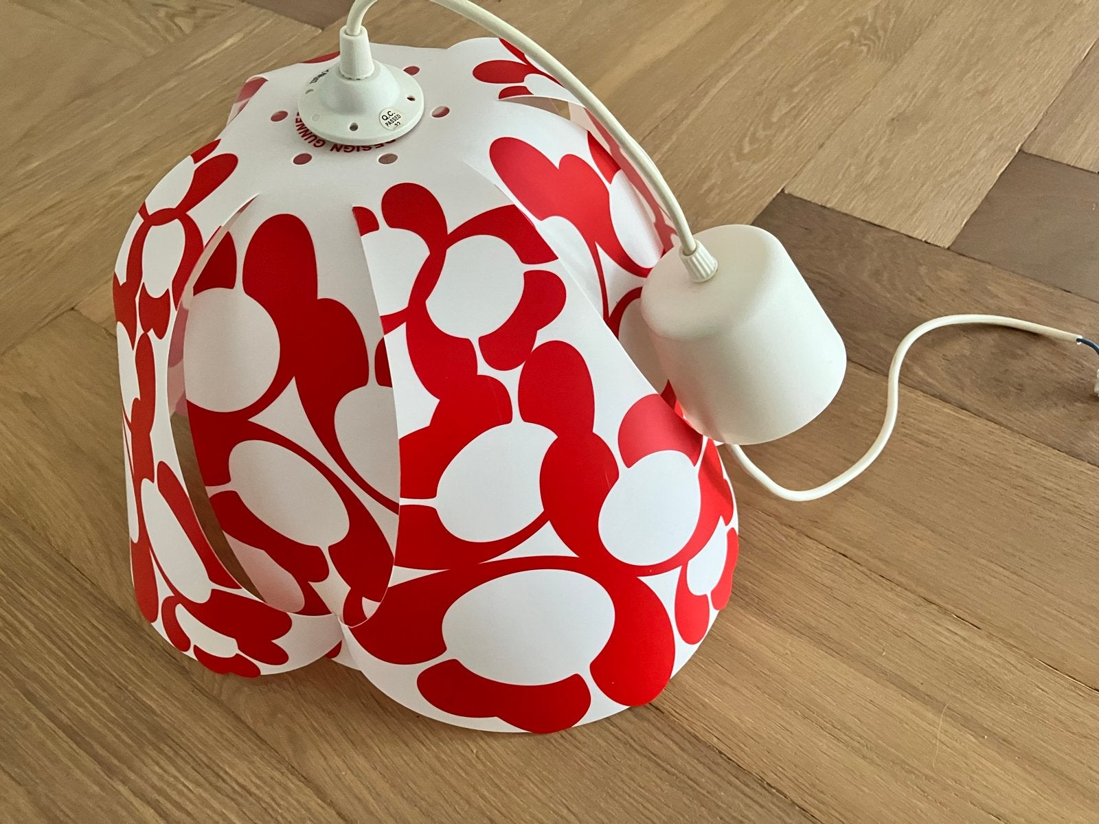Vintage IKEA lamp jaren 80 design gunner jenssen, Ophalen of Verzenden, Gebruikt, Kunststof, Minder dan 50 cm