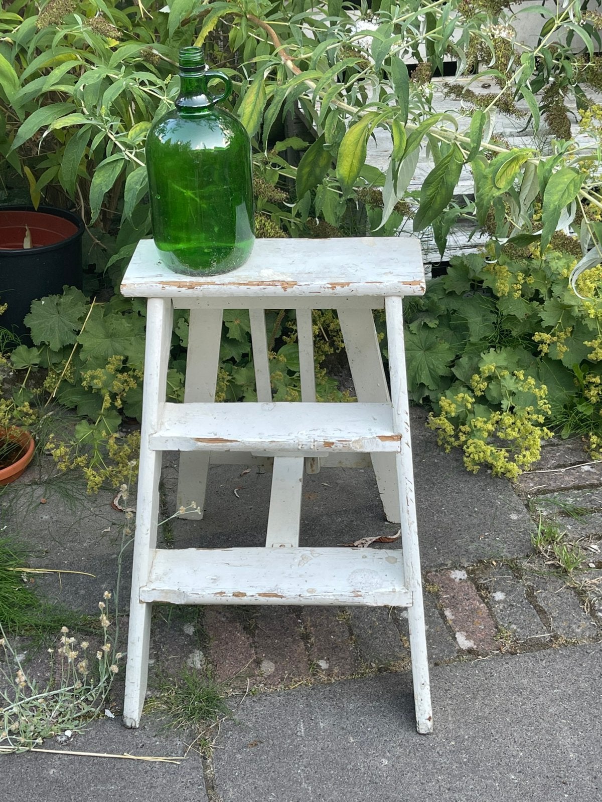 Vintage brocante trappetje decoratie, Ophalen, Gebruikt