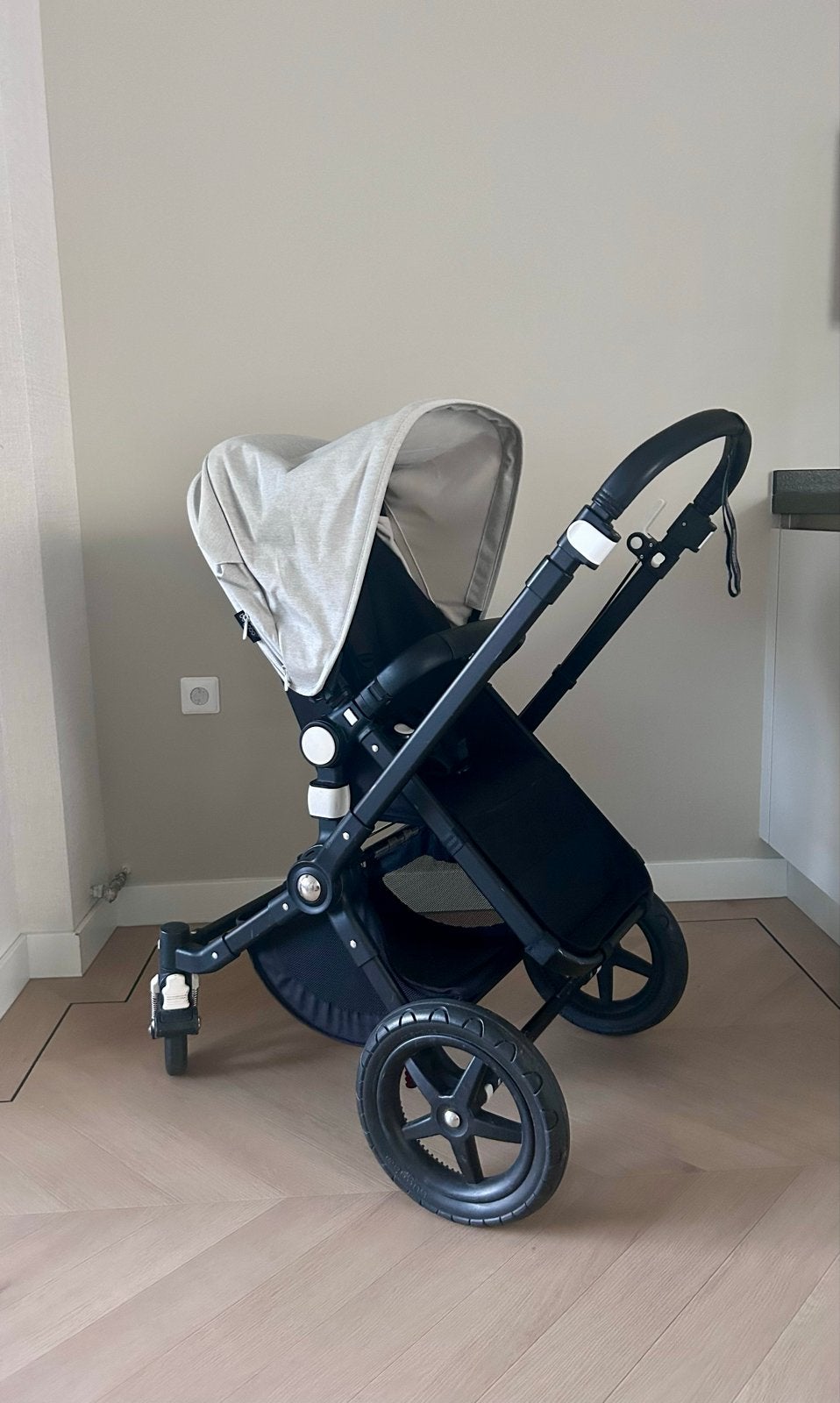 Complete set! Bugaboo Cameleon 3 All Black, Bugaboo, Zo goed als nieuw, Met reiswieg, Ophalen