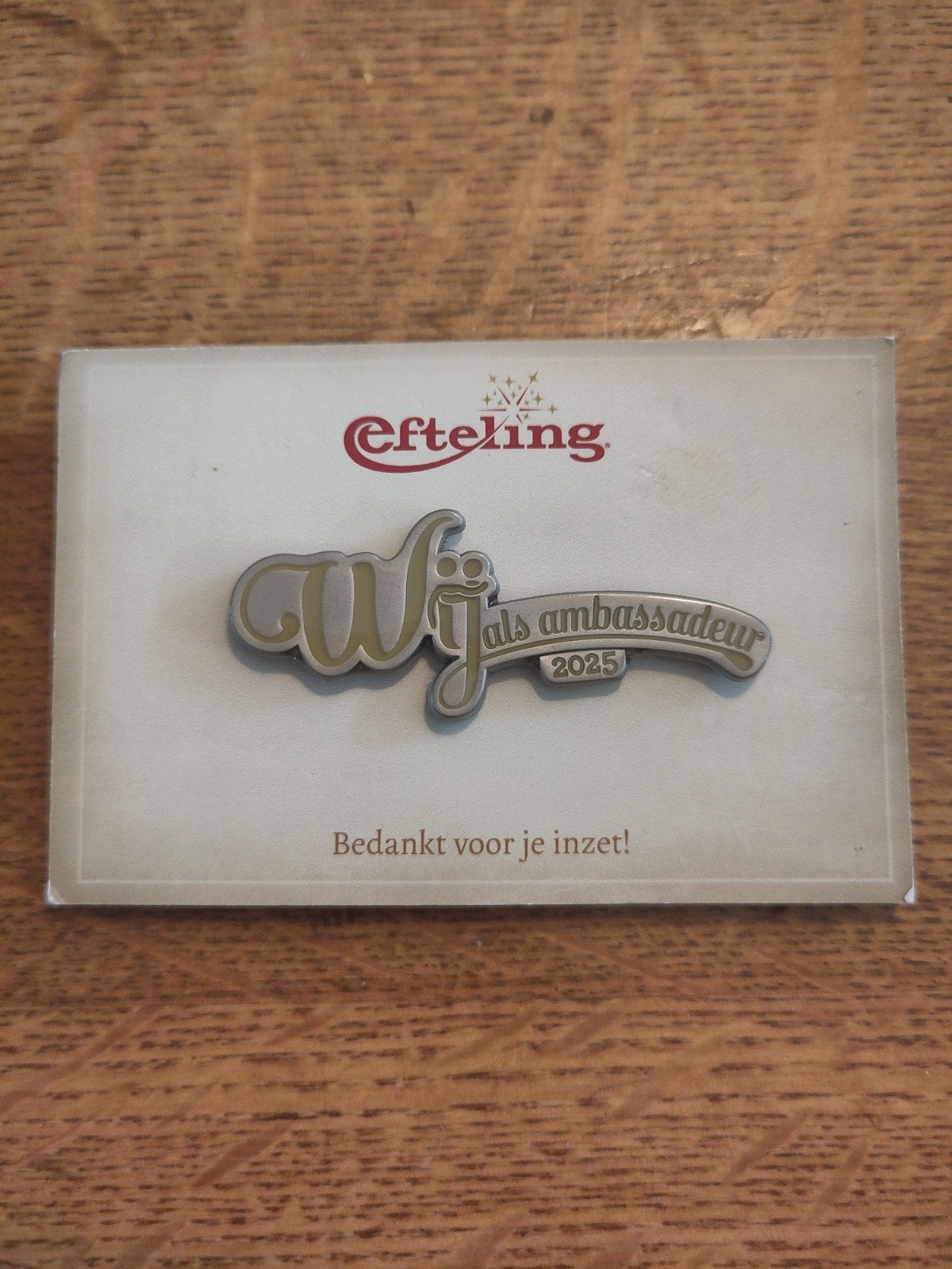 Wij als ambassadeur 2025 Efteling pin, Ophalen of Verzenden, Nieuw, Button of Speldje