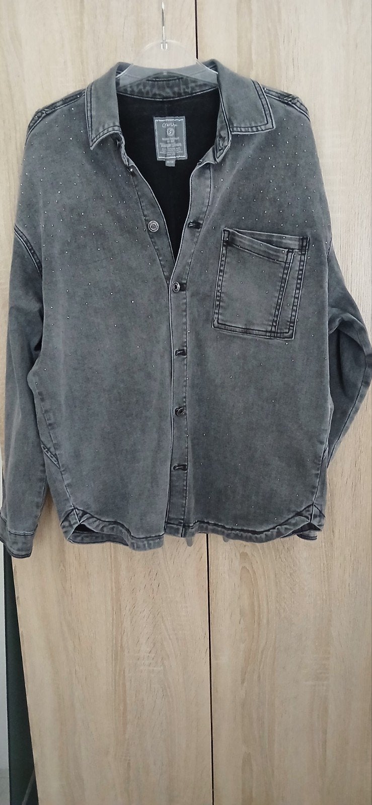 Nieuwe geisha spijkerblouse met strass steentjes mt m, Geisha, Ophalen of Verzenden, Nieuw, Zwart