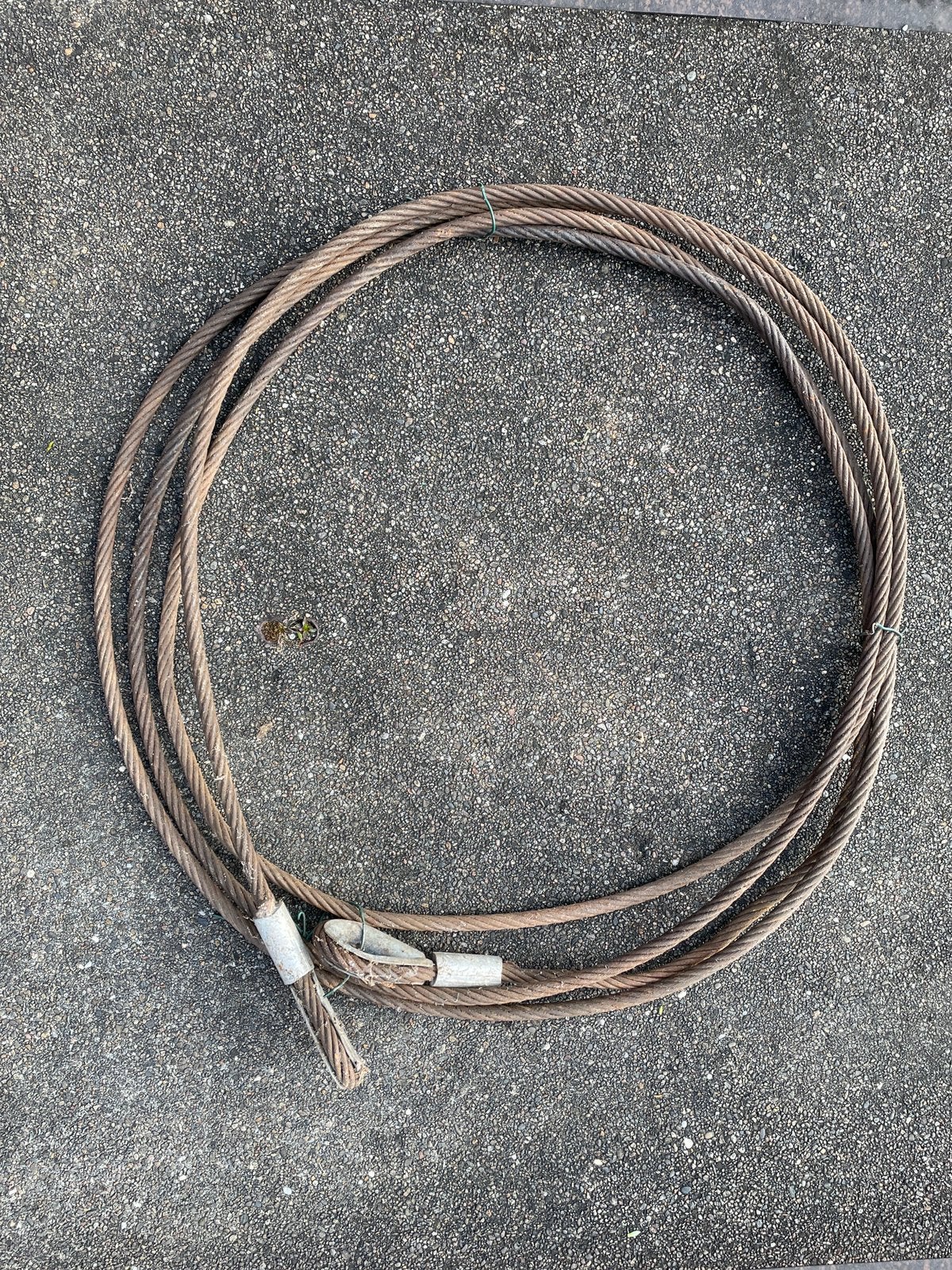 OERSTERKE SLEEPKABEL / STAALKABEL, LENGTE 10 METER, DIA 15mm, Ophalen, Zo goed als nieuw