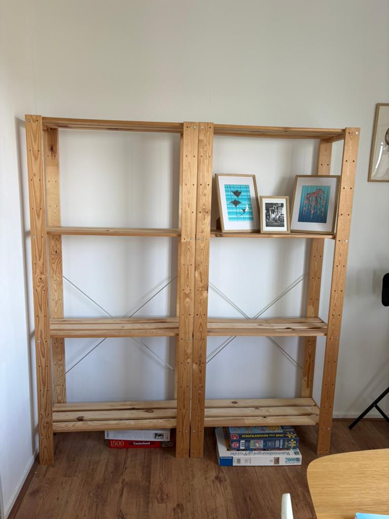 3x stelling kast hout, Ophalen, Zo goed als nieuw
