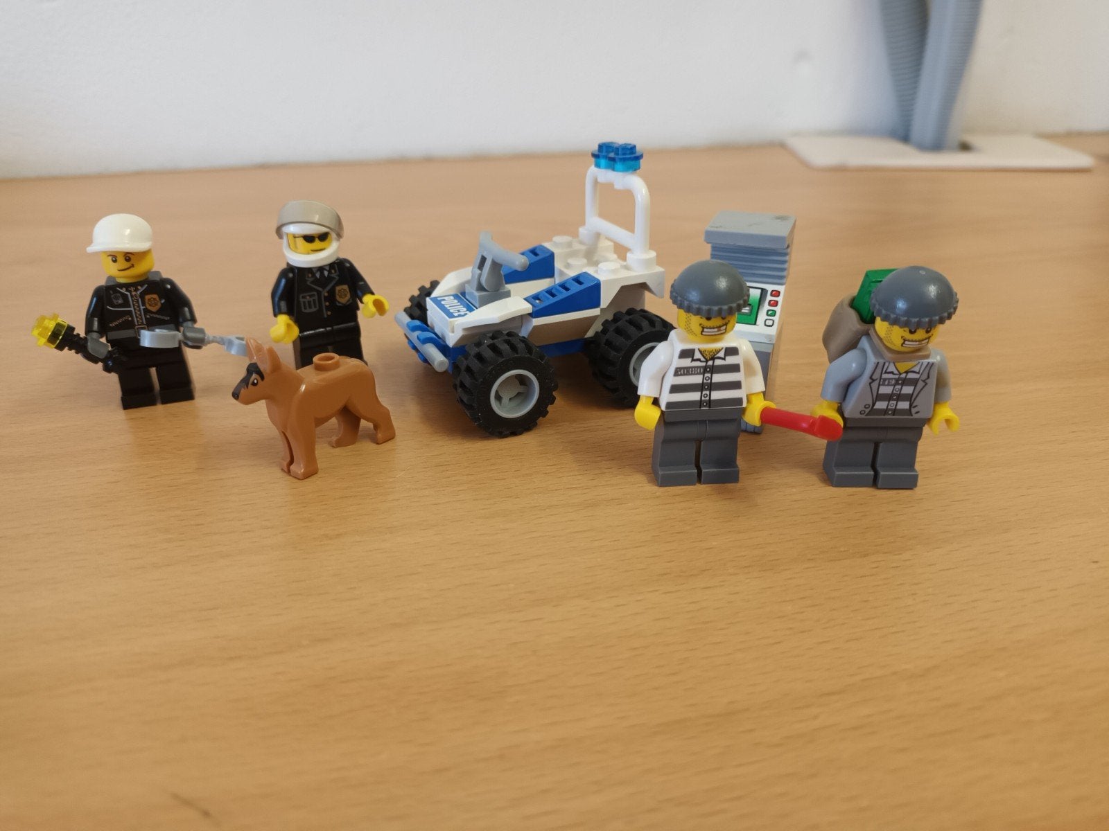 Lego city 7279 politie quad met geldautomaat, Ophalen of Verzenden, Zo goed als nieuw