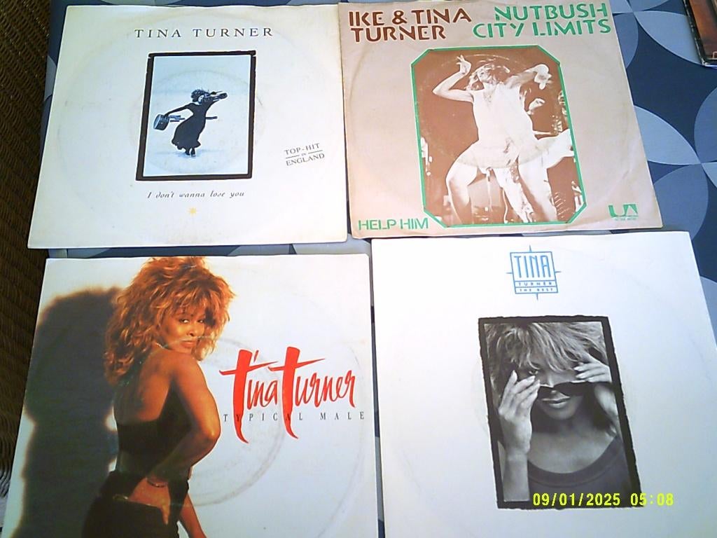 Tina Turner vinyl singels/The Best-Nutbush City limits-ZGST, Ophalen of Verzenden, Zo goed als nieuw, Overige formaten, Poprock