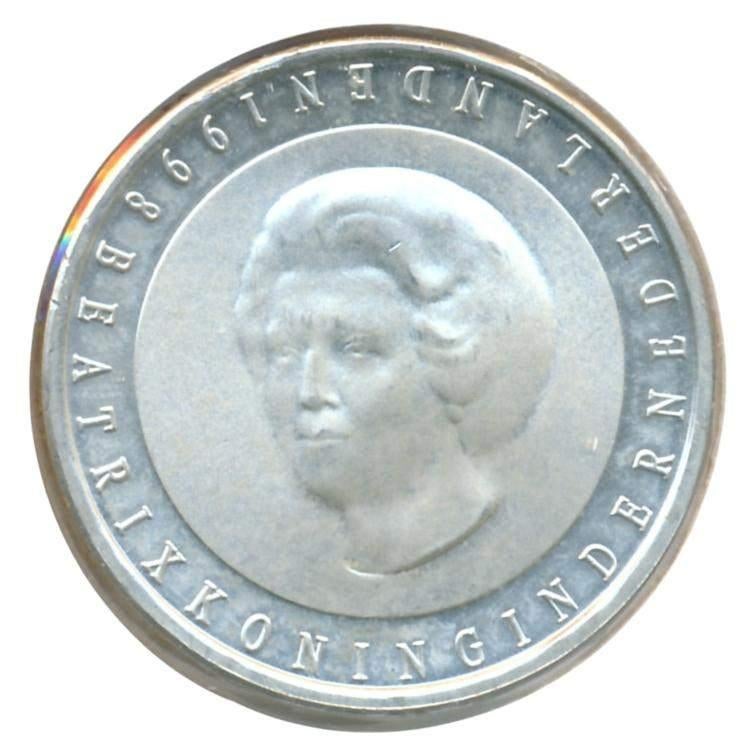 Nederland Set 50 Guldenmunten Zilver 1982-1998 (9 stuks), Setje, Koningin Beatrix, Zilver, Ophalen of Verzenden