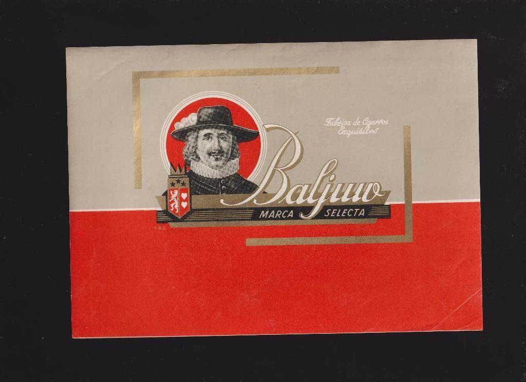 sigarenbanden - etiket - BALJUW, Ophalen of Verzenden, Zo goed als nieuw, Sigarenbandjes