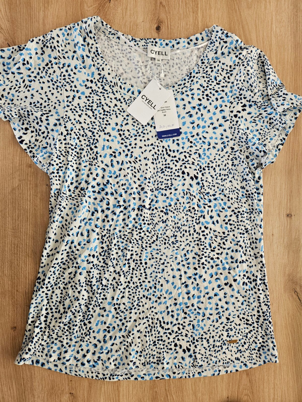 Cyell T-shirt met korte mouw en dierenprint - Maat 38, Cyell, Ophalen of Verzenden, Nieuw, Maat 38/40 (M)