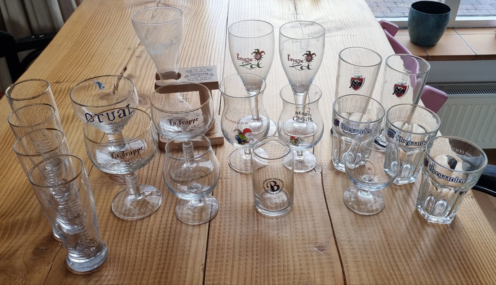 Diverse bierglazen 20 stuks, Verzamelen, Ophalen, Gebruikt
