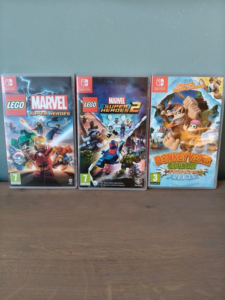 3x Nintendo Switch game, Spelcomputers en Games, Games | Nintendo Switch, Zo goed als nieuw, Avontuur en Actie, 2 spelers, Vanaf 7 jaar