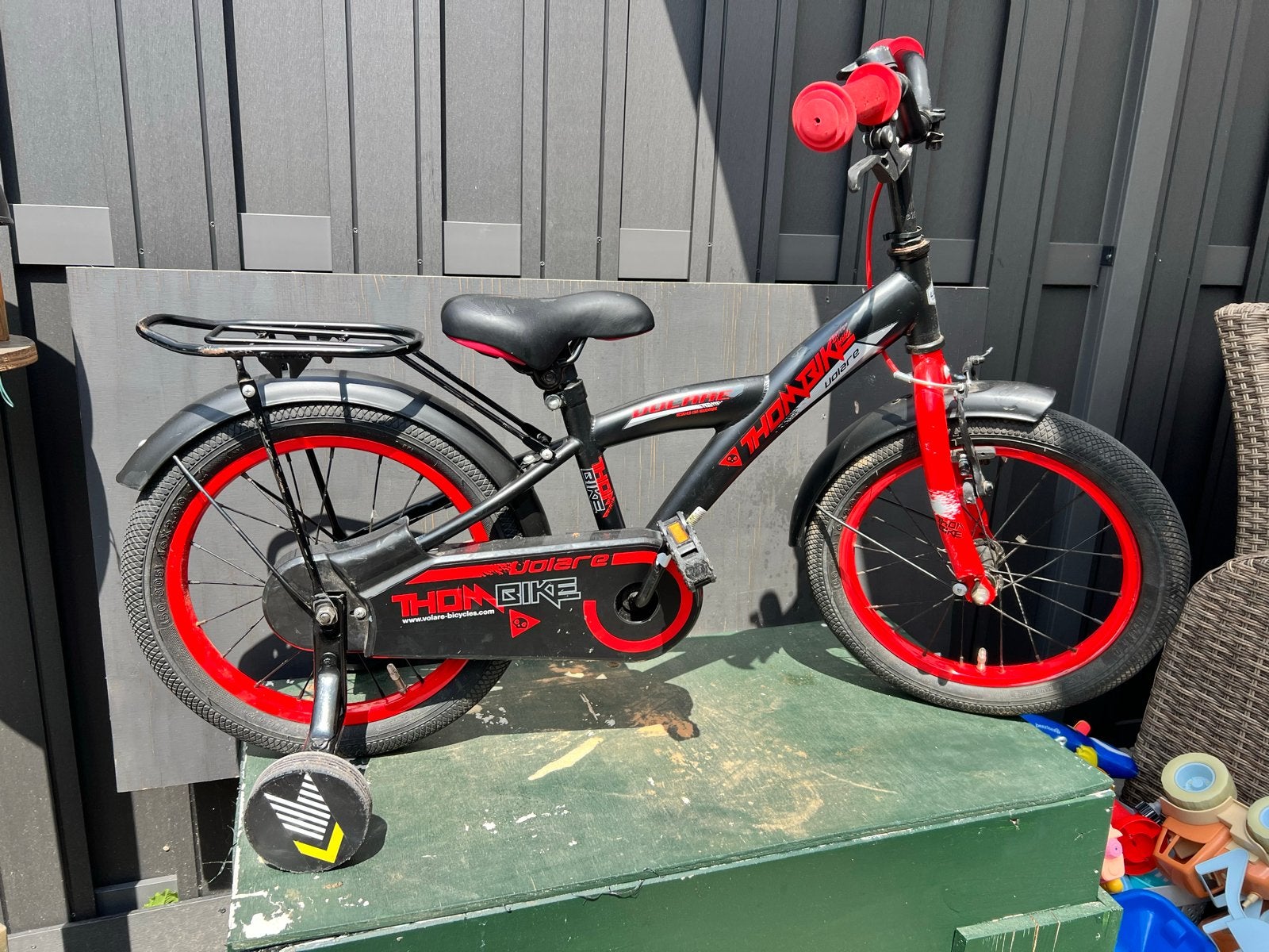 Kinderfiets Thonbike Volare 16 inch met zijwieltjes, Ophalen, Zijwieltjes, Velgrem, 16 tot 20 inch