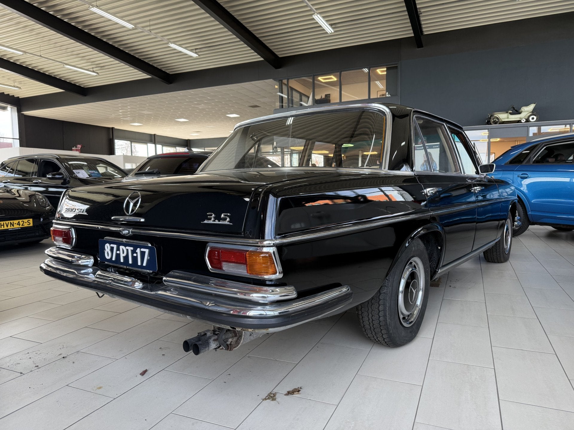Mercedes-Benz 280 SEL BWJ 1972 3.5 V8 200 PK STUURVERSNELLIN, Auto's, Oldtimers, Automaat, 3500 cc, Zwart, Mercedes-Benz