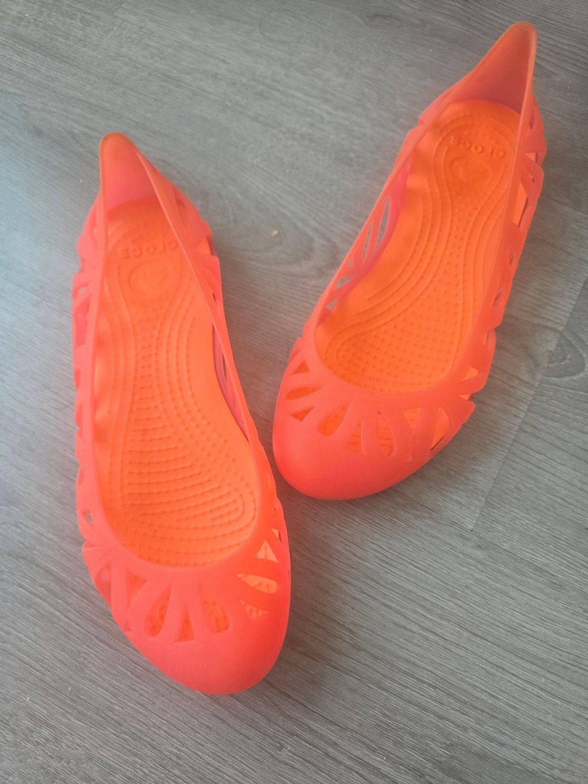 zomer crocs ballerina w 7 (37-37), Kleding | Dames, Schoenen, Ophalen, Zo goed als nieuw, Oranje