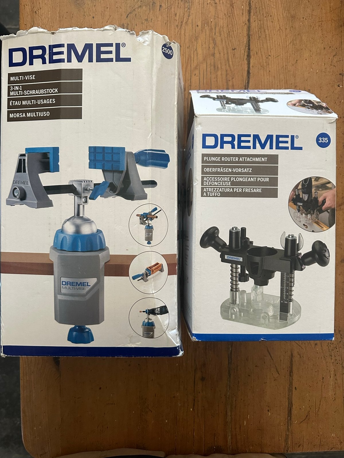 Dremel Multi-Vise 2500 en Plunge Router Attachment 335, Ophalen of Verzenden, Zo goed als nieuw