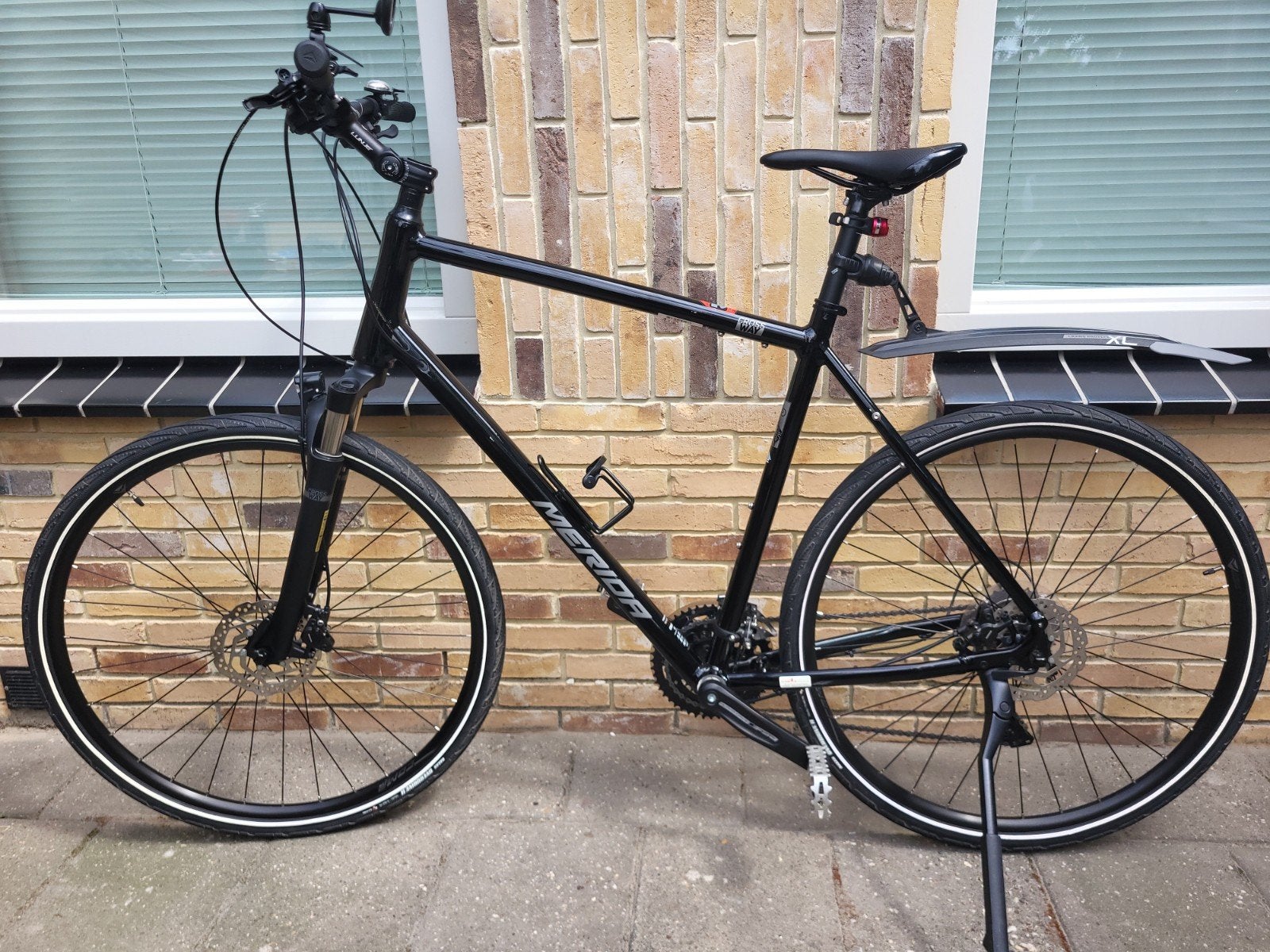 Merida Crossway 500 hybridefiets - Zo goed als nieuw, Overige merken, 28 inch, Vering, Ophalen of Verzenden