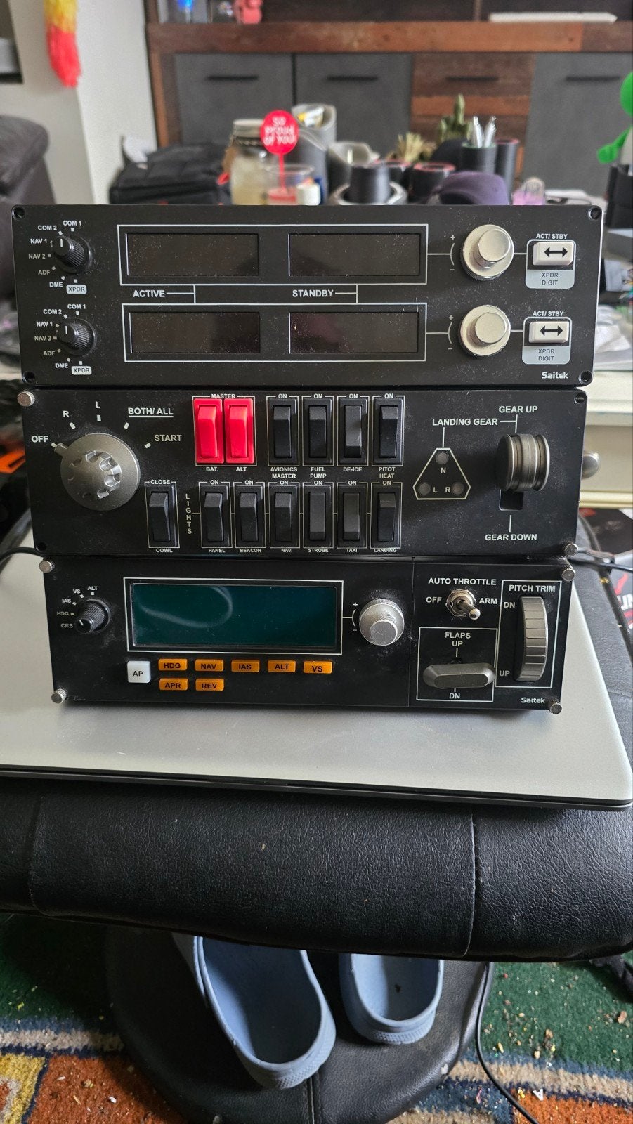 Saitek Logitech G Flight panelen, Computers en Software, Ophalen of Verzenden, Zo goed als nieuw