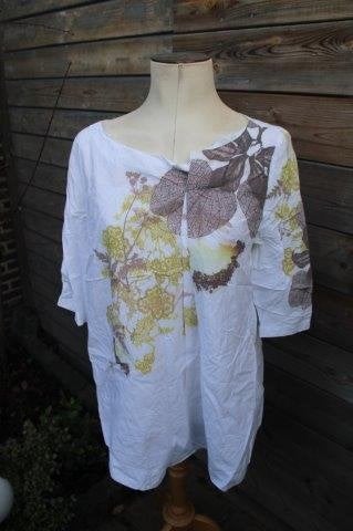 Tuniek offwhite/ oker Marccain mt N4(M-40) Vaste prijs AANBI, Maat 38/40 (M), Wit, Ophalen of Verzenden, Zo goed als nieuw