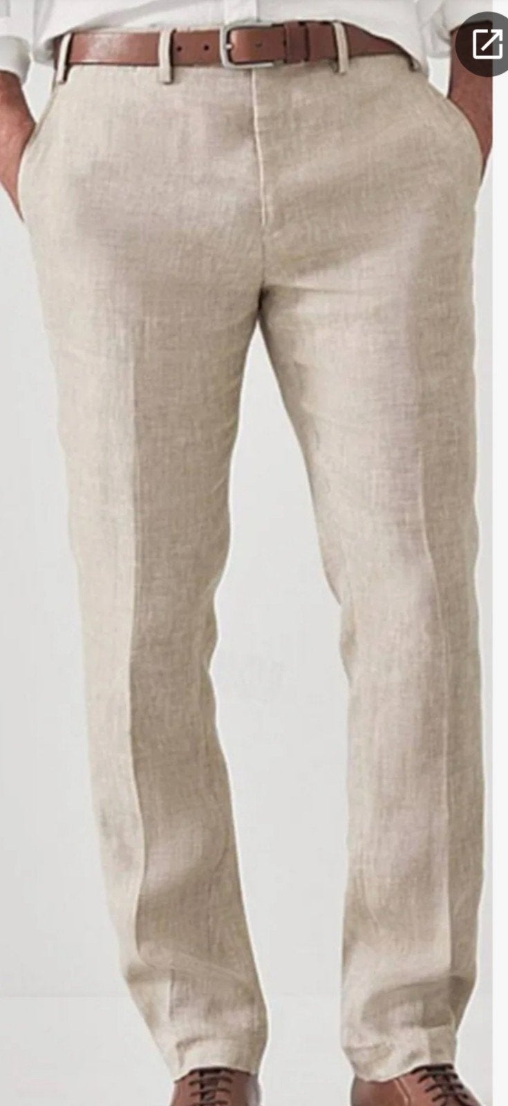 ‼️NIEUWE ECRU LINNEN BROEK MAAT XL ZARA PANTALON LANGE BROEK, Zara, Beige, Ophalen of Verzenden, Maat 56/58 (XL)