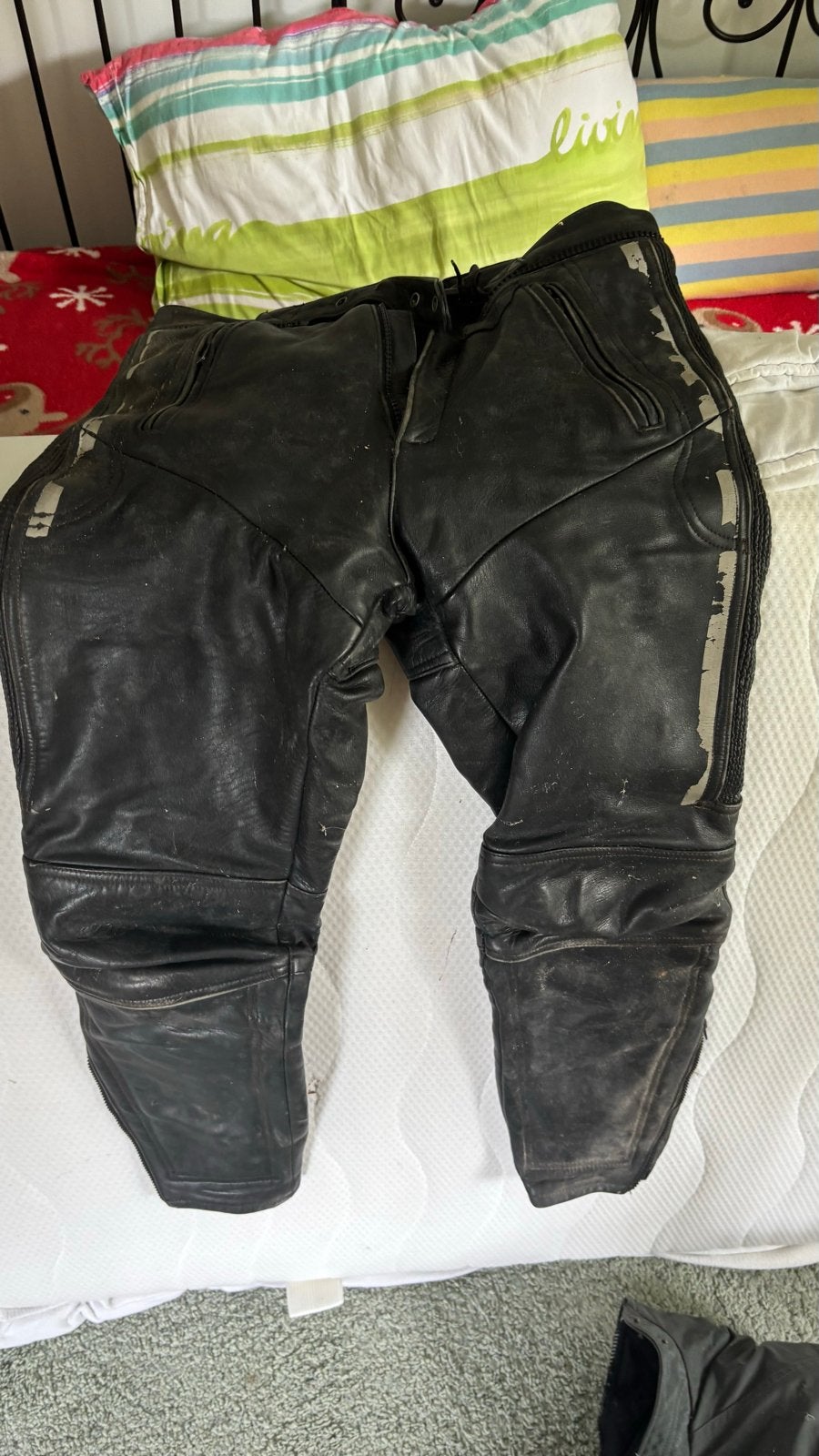 Lederen motorbroek MQP maat 50, Motoren, Kleding | Motorkleding, Ophalen of Verzenden, Tweedehands, Heren, Broek | leer