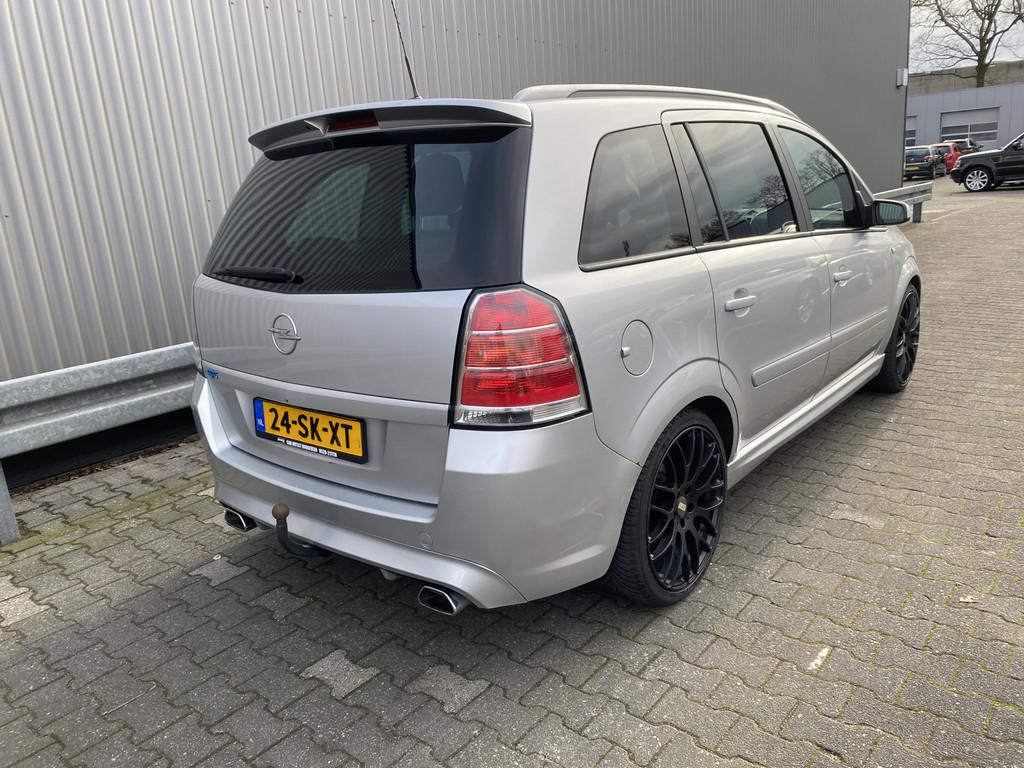 Opel Zafira 2.0 T OPC 7p. Leer/Stof, Clima, Navi, CC, PDC, L, Auto's, Opel, Voorwielaandrijving, 1998 cc, Gebruikt, 4 cilinders