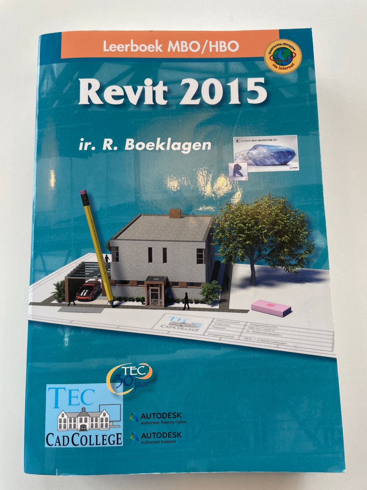 AutoCad REVIT 2015 Leerboek MBO/HBO - ir. R. Boeklagen, Boeken, Ophalen of Verzenden, Beta, Gelezen, MBO