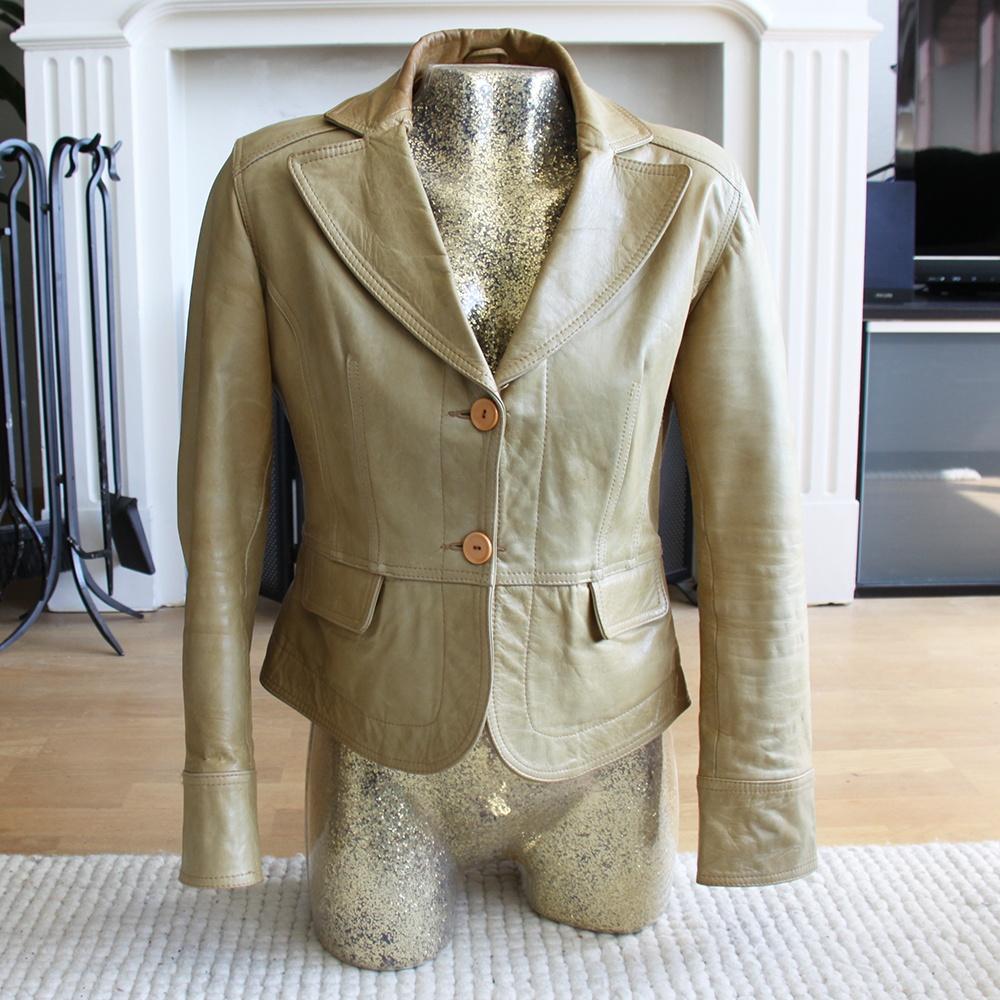 Leren Ferganza Jas (L) € 50,-, Overige kleuren, Maat 42/44 (L), Ophalen of Verzenden, Zo goed als nieuw