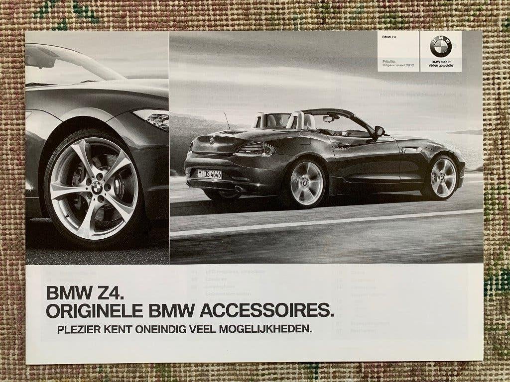Nederlandse prijslijst accessoires BMW Z4 E89 2012, Boeken, Nieuw, Ophalen of Verzenden, BMW, BMW