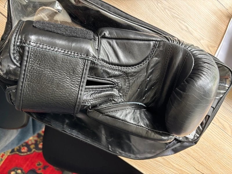 Nikko bokshandschoenen leer 12-oz, Ophalen of Verzenden, Gebruikt, Bokshandschoenen