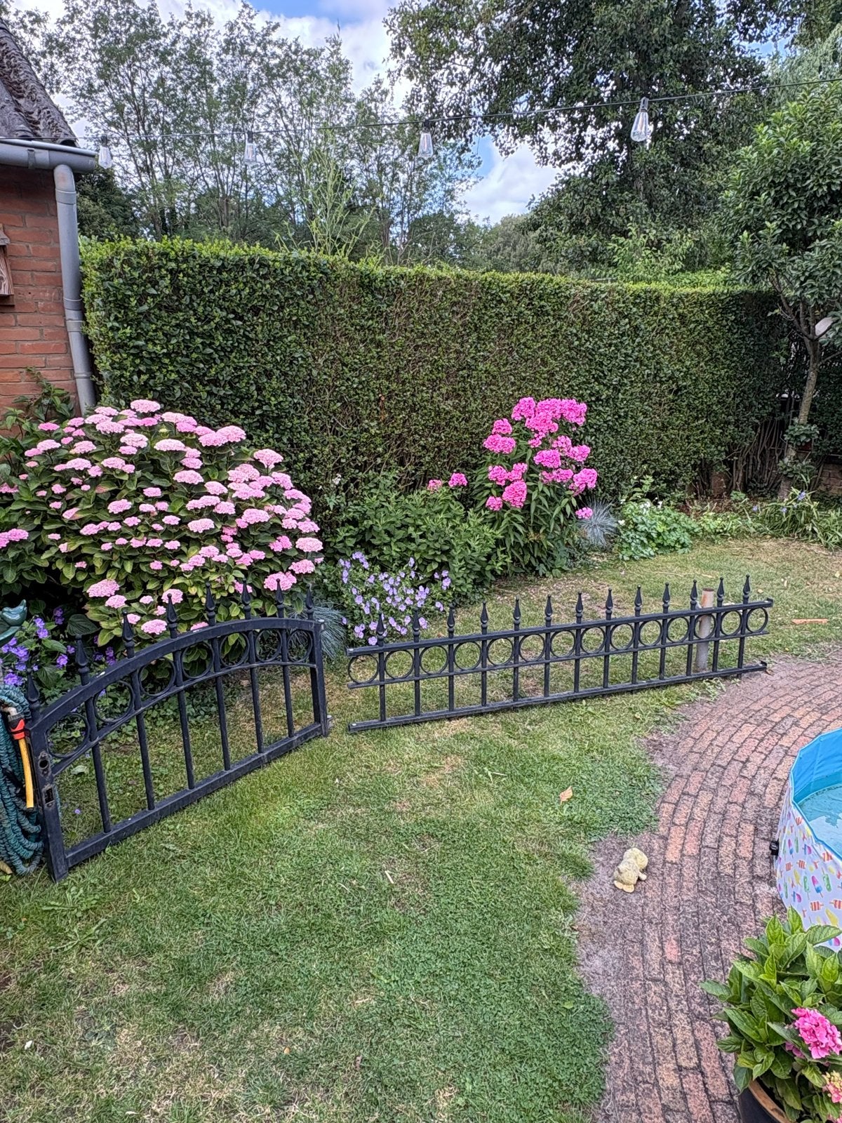 Gebruikt Tuinpoort Hekwerk - Decoratief IJzer, Tuin en Terras, Ophalen, Gebruikt, 100 tot 150 cm, Draaipoort