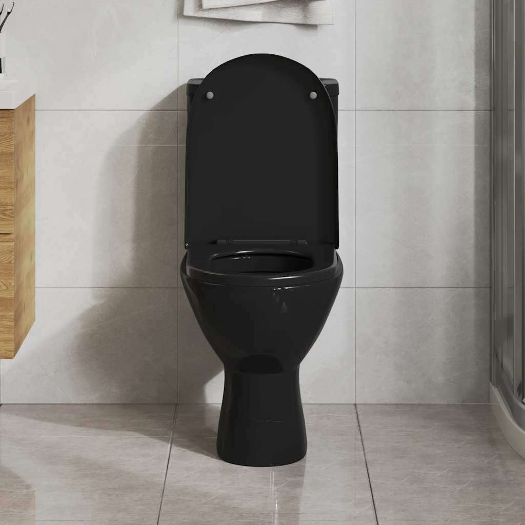 Toiletbril toilet zitting softclose wcbril zwart GRTS BEZORG, Toilet-accessoire, Verzenden, Nieuw, Nvt