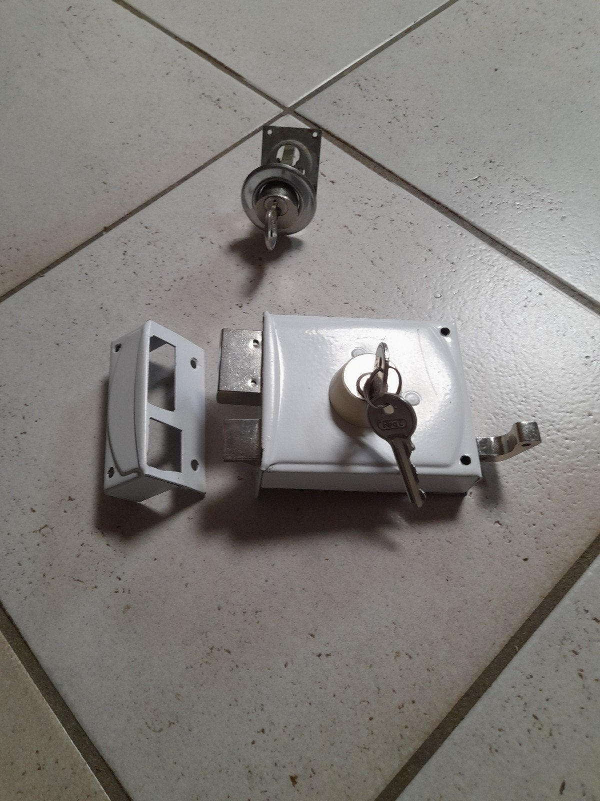 Oplegslot compleet., Doe-het-zelf en Verbouw, Hang- en Sluitwerk, Ophalen of Verzenden, Gebruikt, Slot
