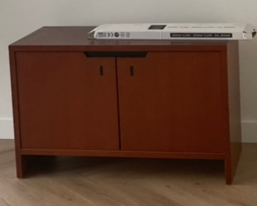 TV meubel en bijpassend dressoir gratis op te halen, Ophalen, Gebruikt, 100 tot 150 cm, Kersenhout