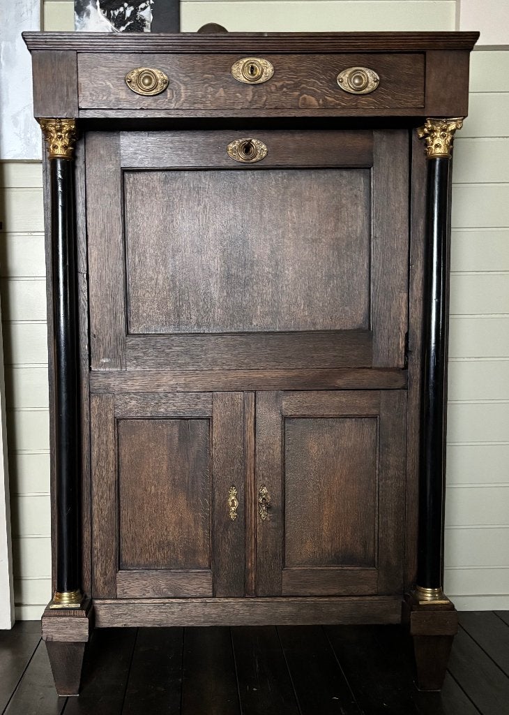 Antieke Hollandse  secretaire / bureau  1810/1820, Ophalen, Gebruikt, Empire / Klassiek