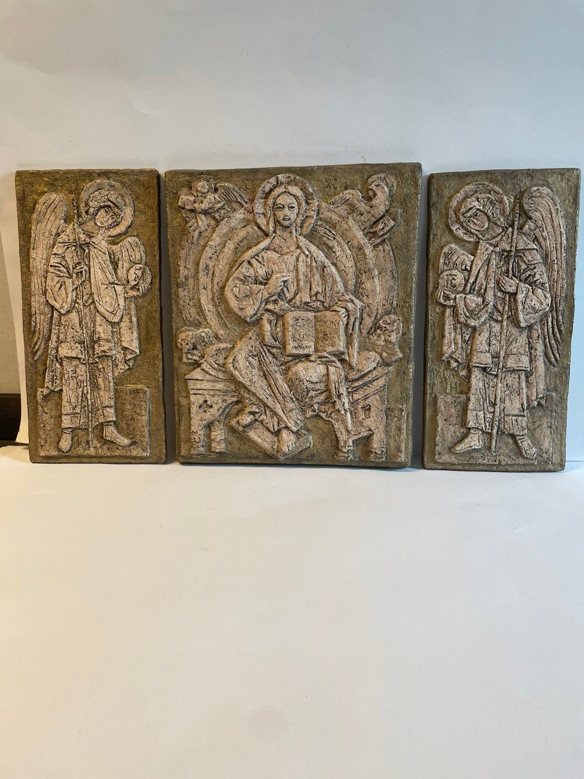 Keramiek wandreliëfs - Religieuze voorstellingen, Ophalen of Verzenden