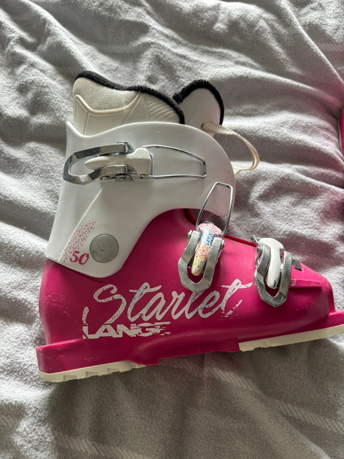 Maat 31 Lange starlet kinder skischoen 205, Overige merken, Gebruikt, 100 tot 140 cm, Schoenen