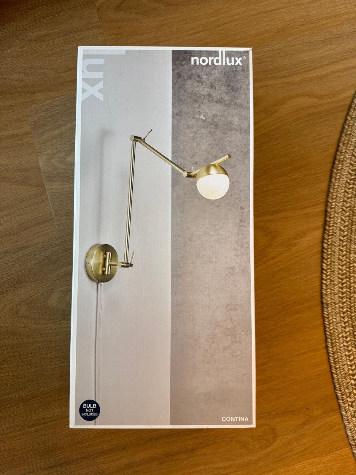 Mooie goudkleurige wandlamp, Ophalen of Verzenden, Nieuw