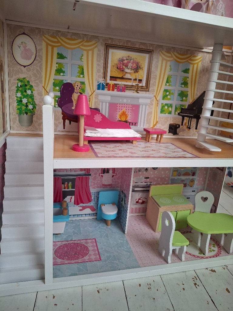 Poppenhuis, barbie, bandits and angels, Ophalen, Gebruikt, Poppenhuis