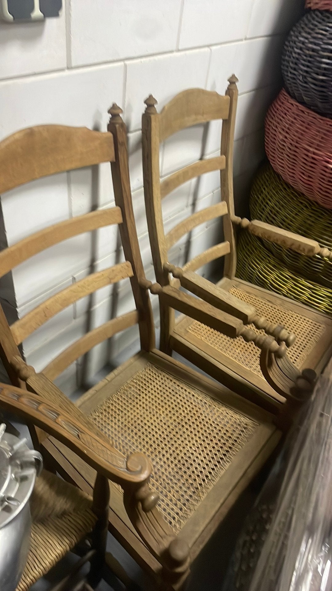 Stoelen zeer oud top staat, Ophalen, Zo goed als nieuw, Rotan